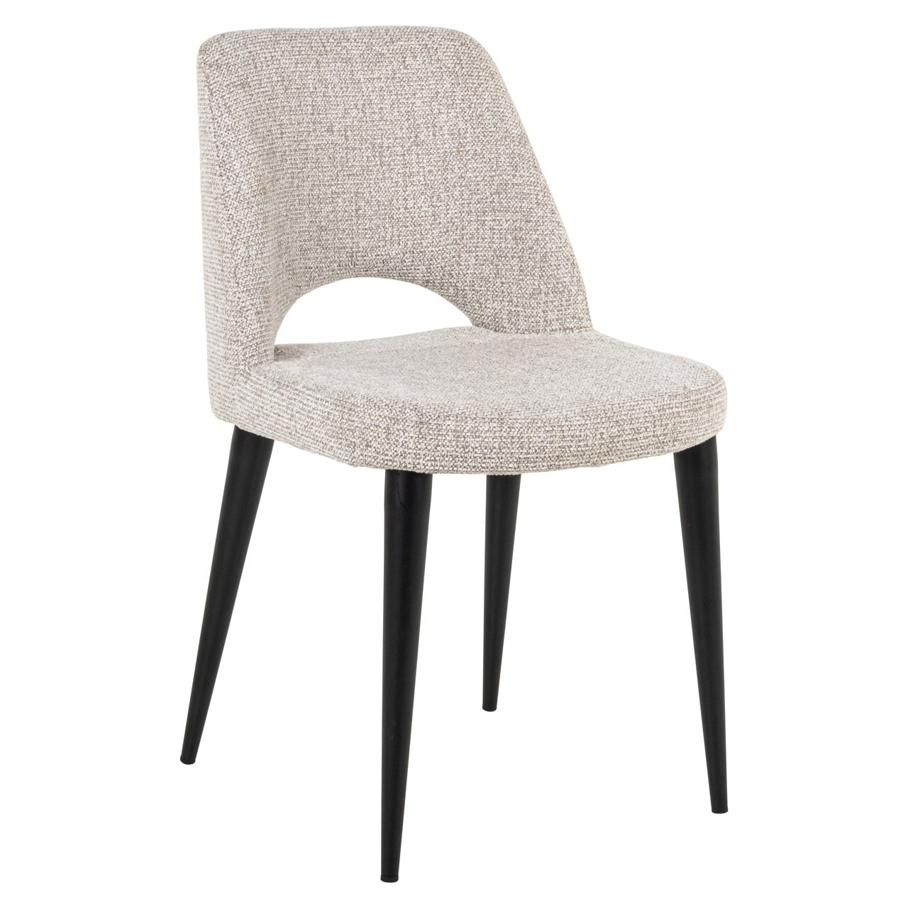 Richmond Eetkamerstoel Tabitha Geweven stof - Naturel | Richmond Interiors