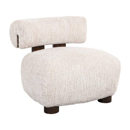 Richmond Fauteuil Arabella Chenille - Crème - Japandi | Richmond Interiors