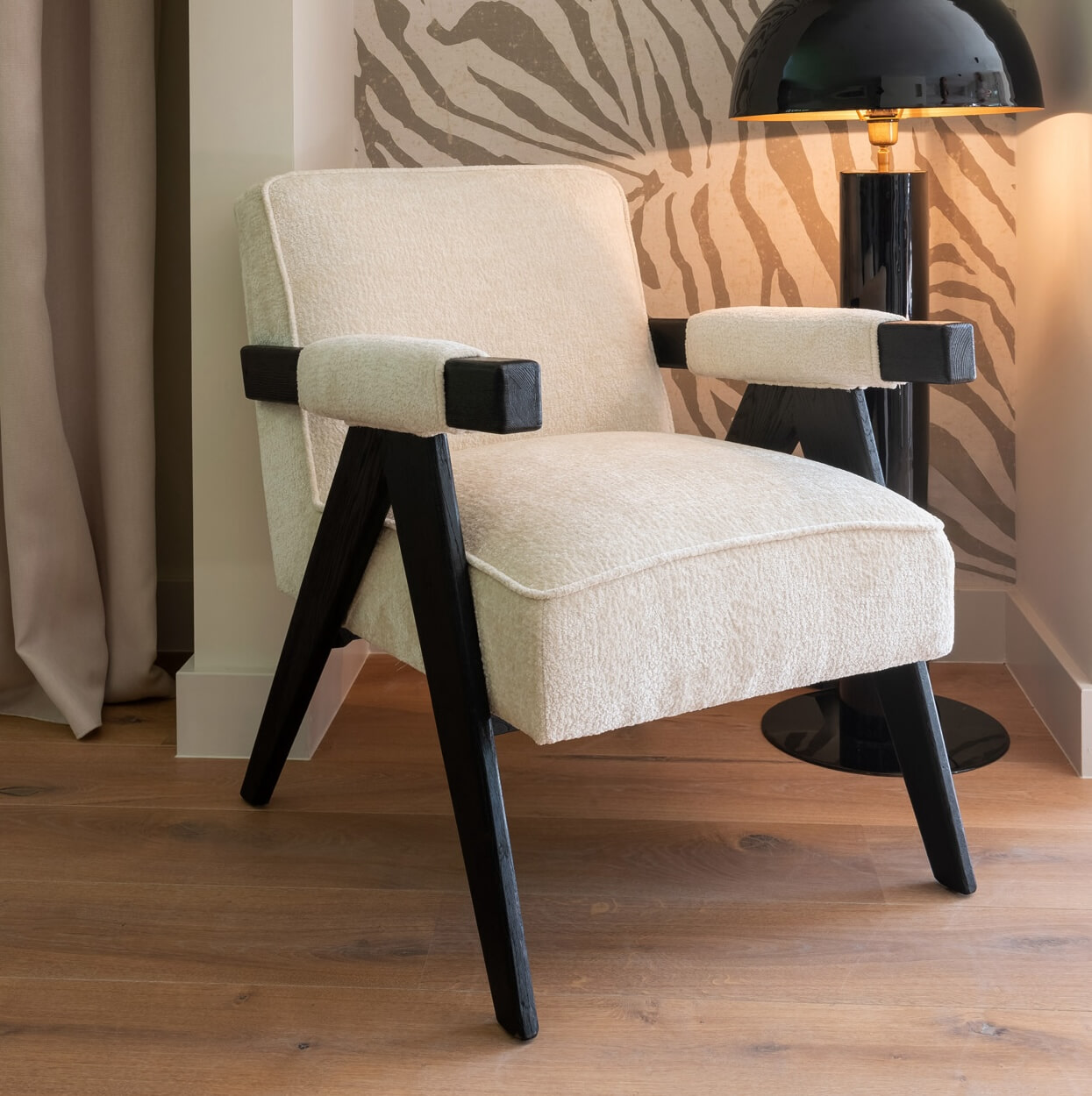 Richmond Fauteuil Cooper Chenille - Beige | Richmond Interiors