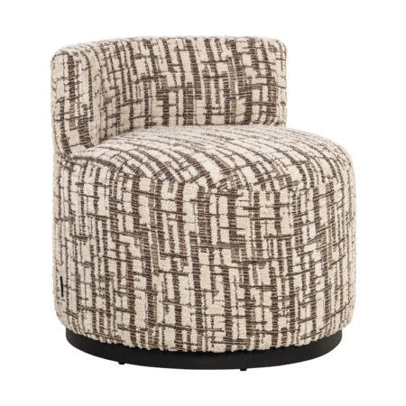 Richmond Fauteuil Franny Geweven stof - Crème | Richmond Interiors