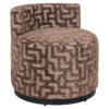 Richmond Fauteuil Franny Labyrinth - Bruin | Richmond Interiors