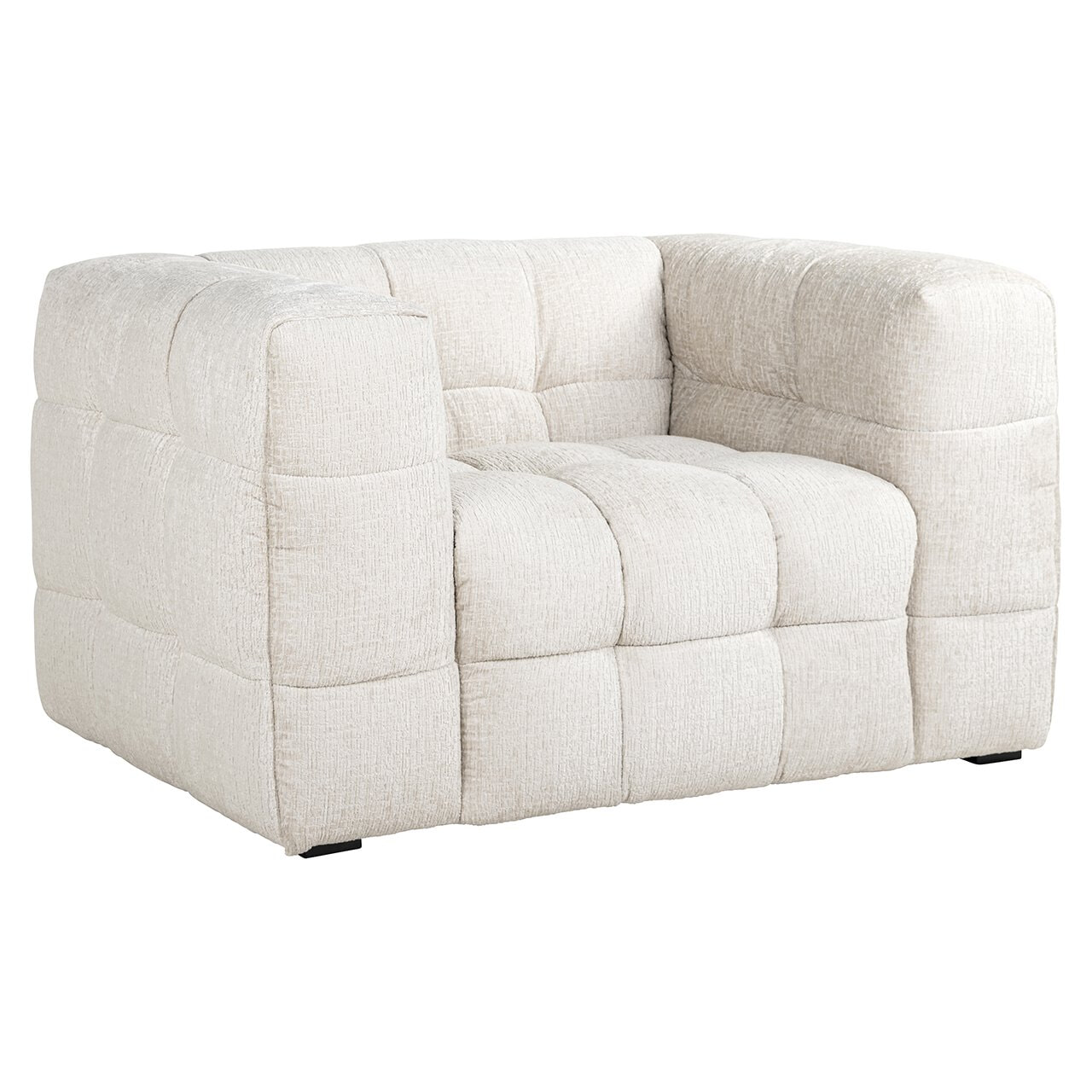 Richmond Fauteuil Merrol Chenille - Crème | Richmond Interiors