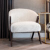 Richmond Fauteuil Mia Bouclé - Wit - Japandi | Richmond Interiors