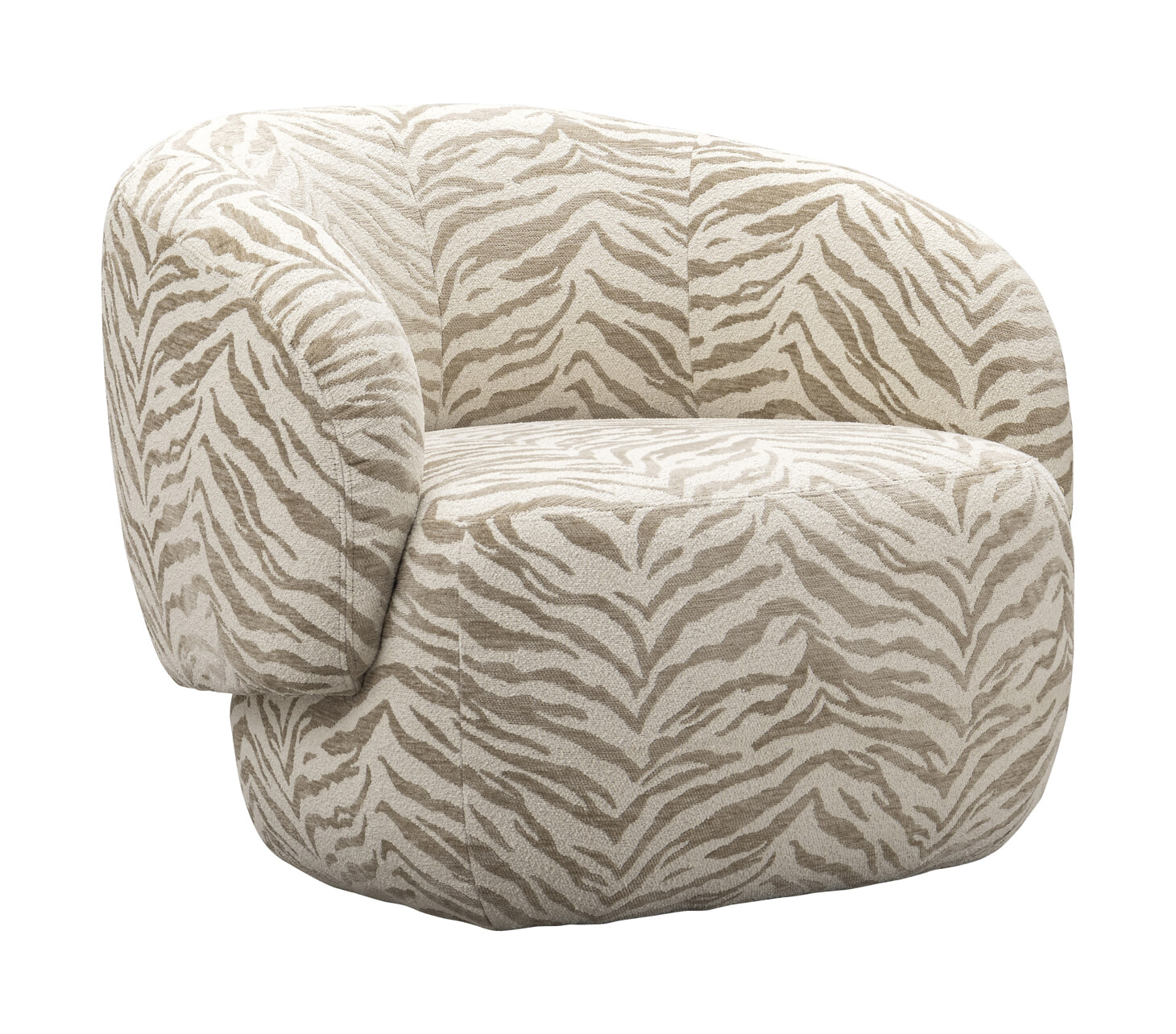 Richmond Fauteuil Milano Tiger stof - Beige | Richmond Interiors