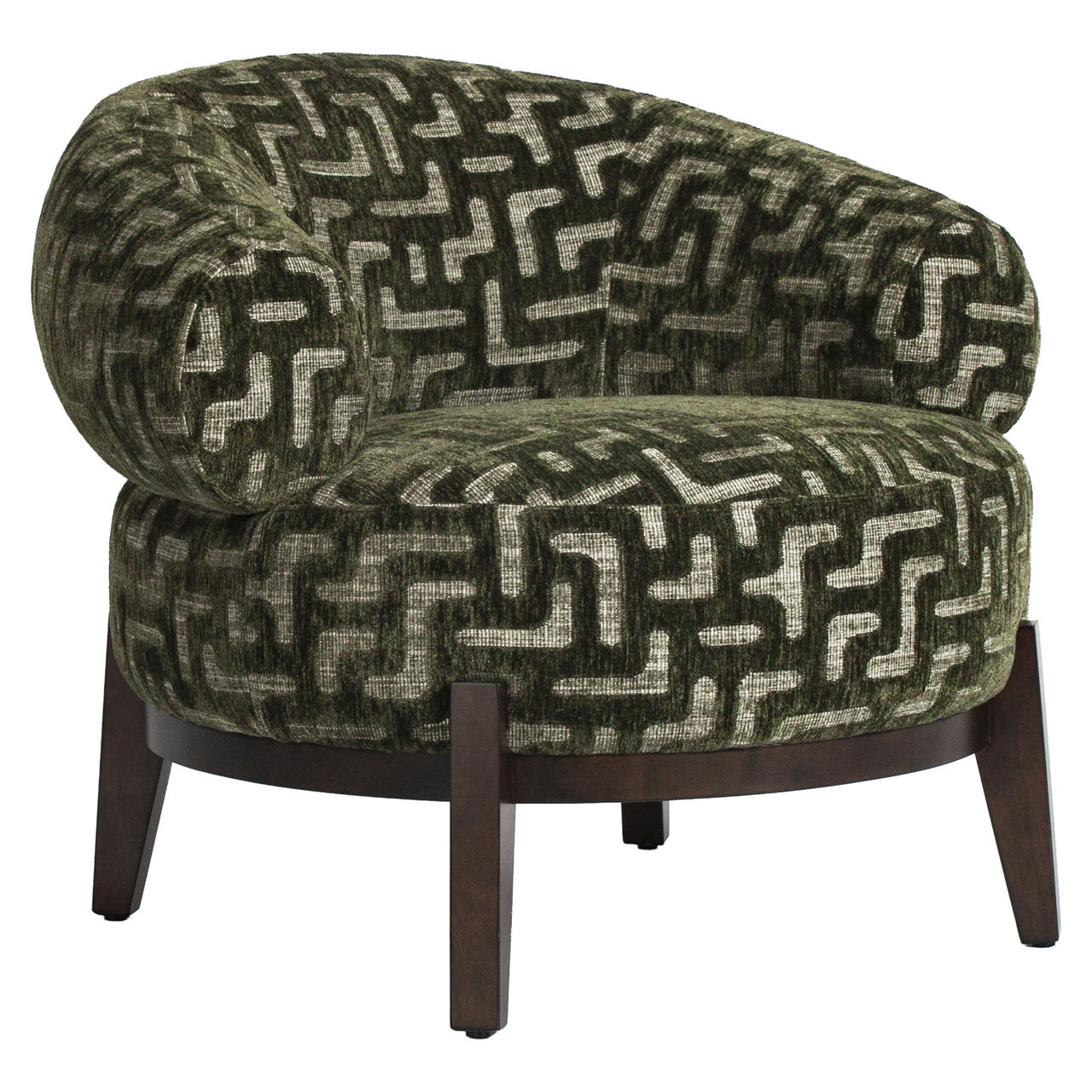 Richmond Fauteuil Montana Labyrinth - Moss | Richmond Interiors