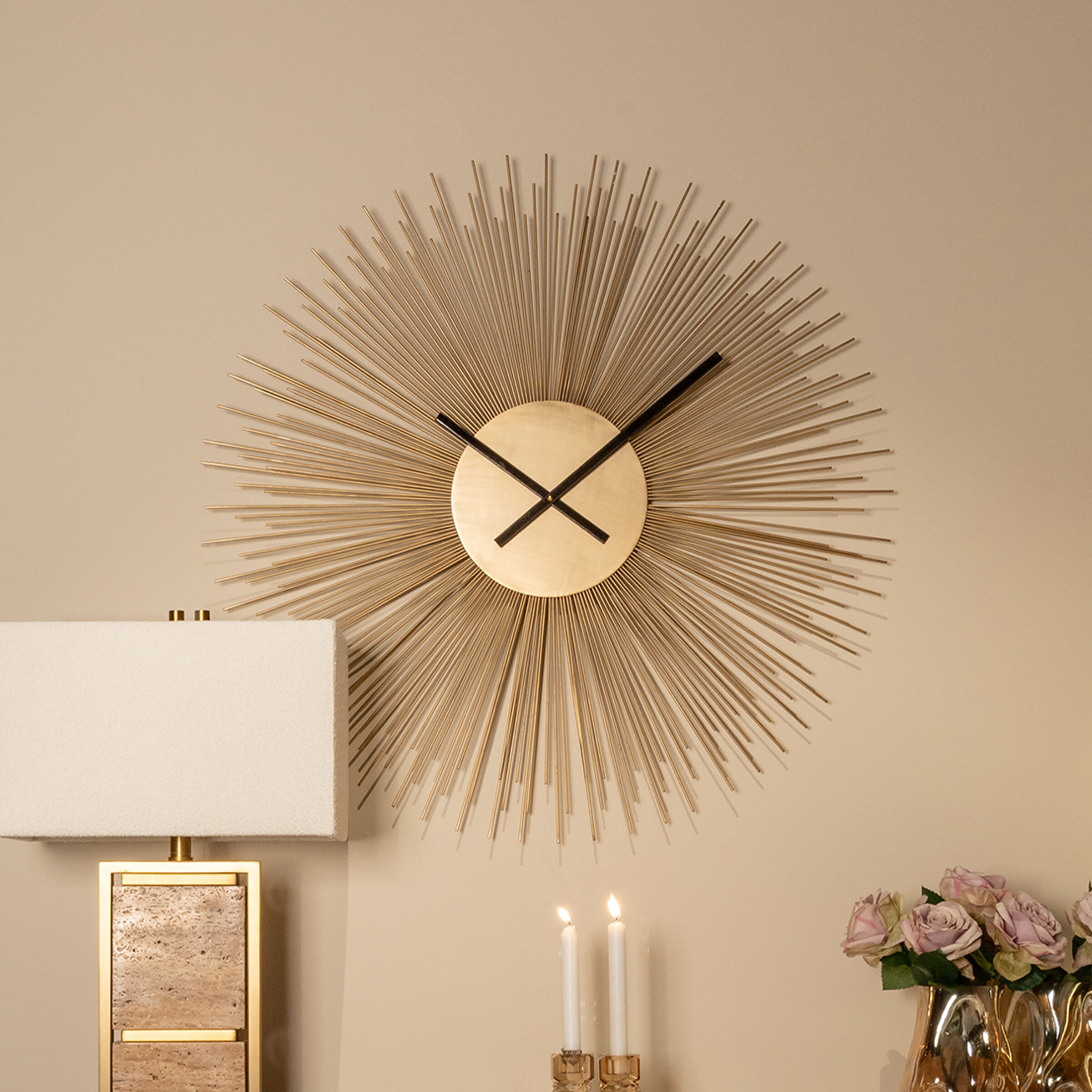 Richmond Klok Chasin 90cm - Goud | Richmond Interiors
