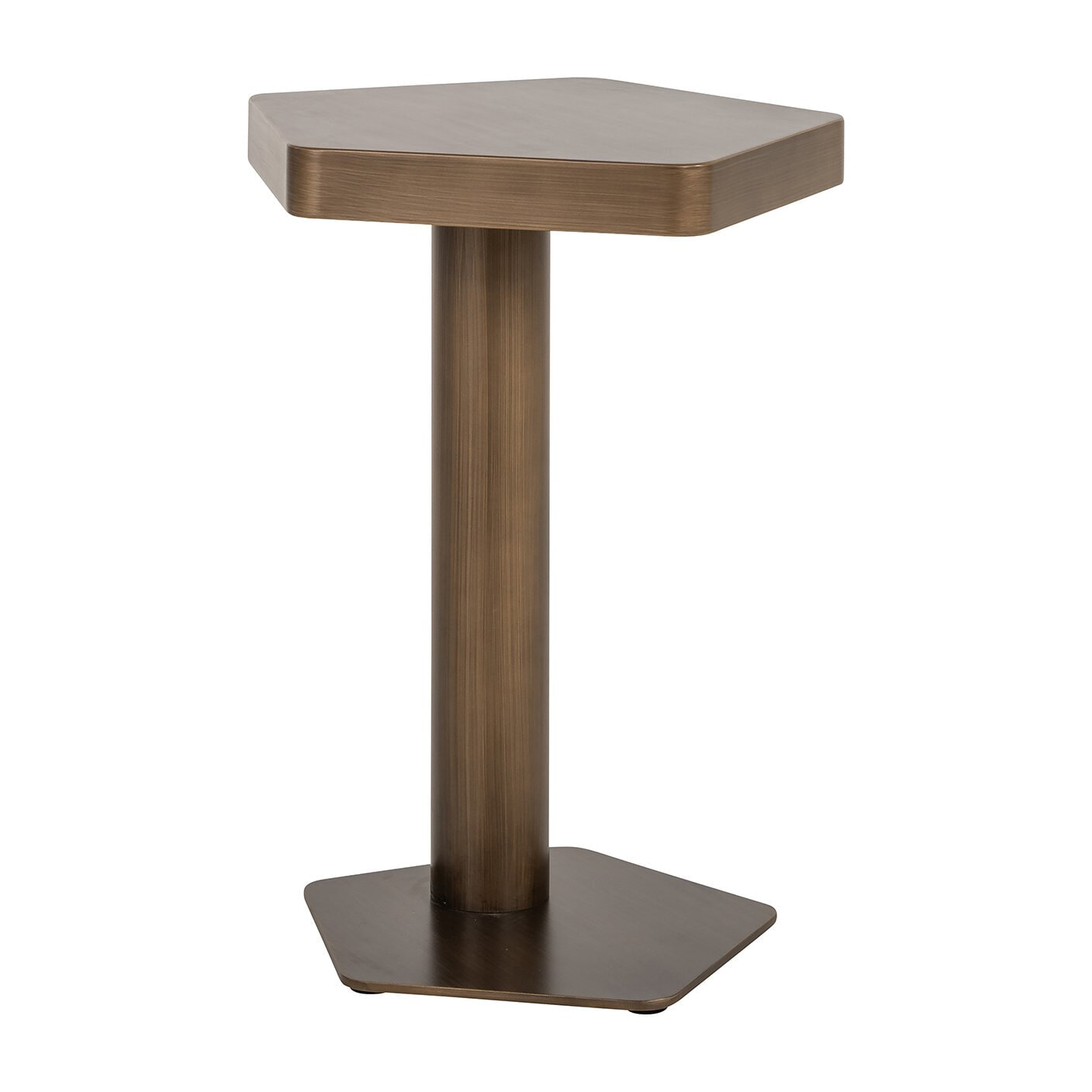 Richmond Laptoptafel Hexa 45 x 44cm - Brushed Gold | Richmond Interiors