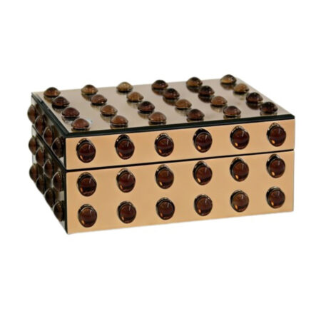 Richmond Opbergdoos Layla 20cm - Brown | Richmond Interiors