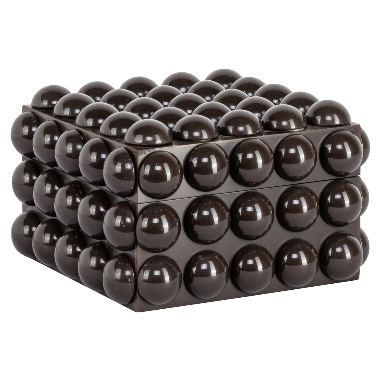 Richmond Opbergdoos Nyx 17cm - Dark Brown | Richmond Interiors