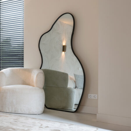 Richmond Organische Spiegel Aldon 181 x 91cm - Zwart - Passpiegel | Richmond Interiors