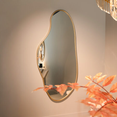 Richmond Organische Spiegel Alton 183 x 85cm - Brushed Gold - Passpiegel | Richmond Interiors