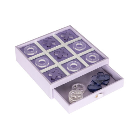 Richmond Ornament Jay Tic Tac Toe - Paars | Richmond Interiors