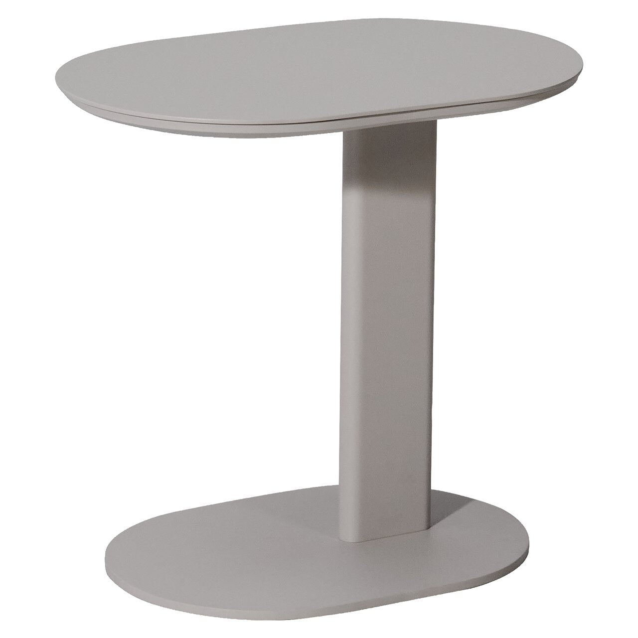 Richmond Outdoor Bijzettafel Quinn 52 x 35cm - Beige - Ovaal | Richmond Interiors