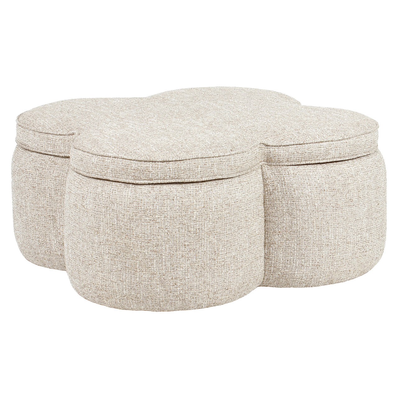 Richmond Poef Corbeau tweed - Sand