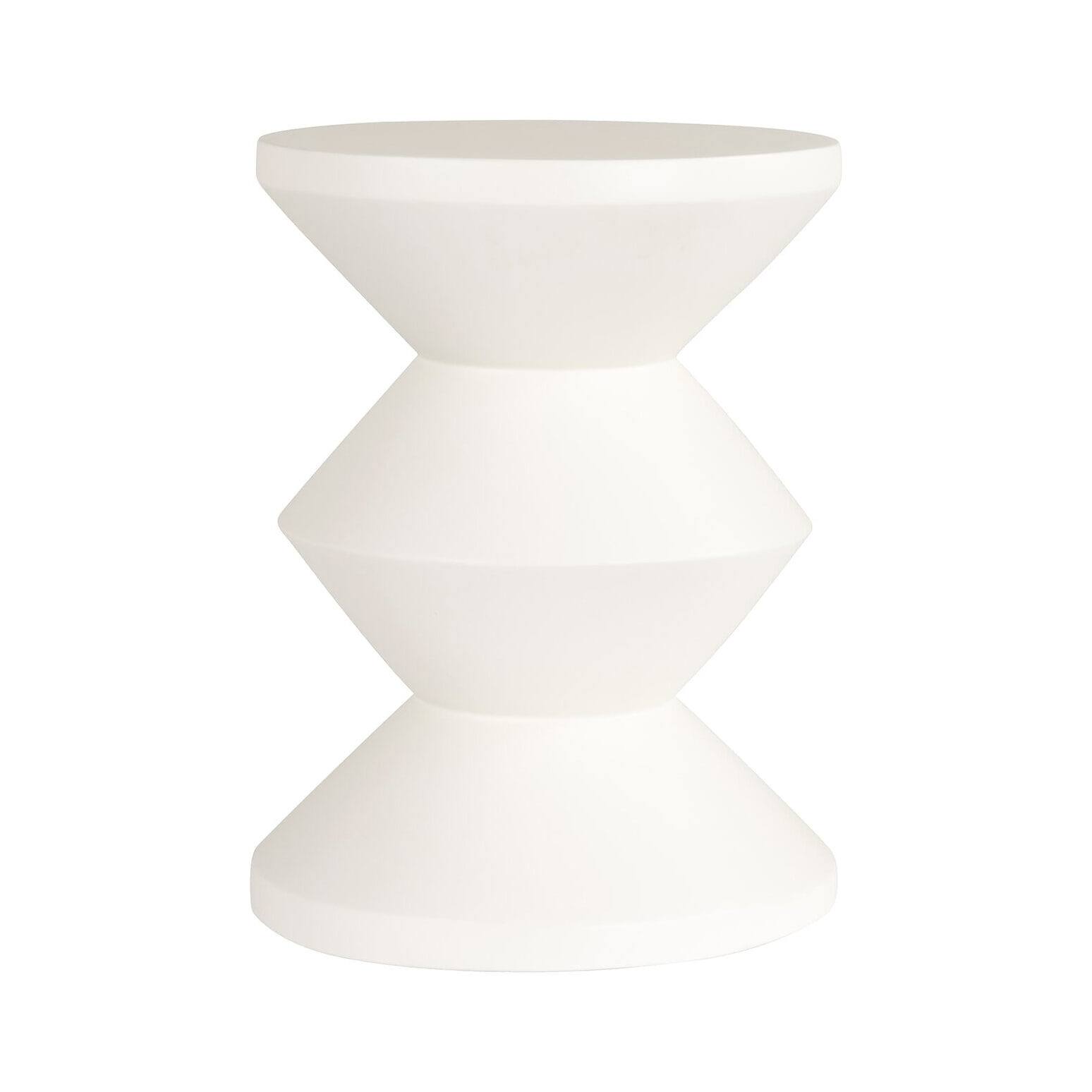 Richmond Ronde Bijzettafel Bloomstone 35cm - Wit | Richmond Interiors