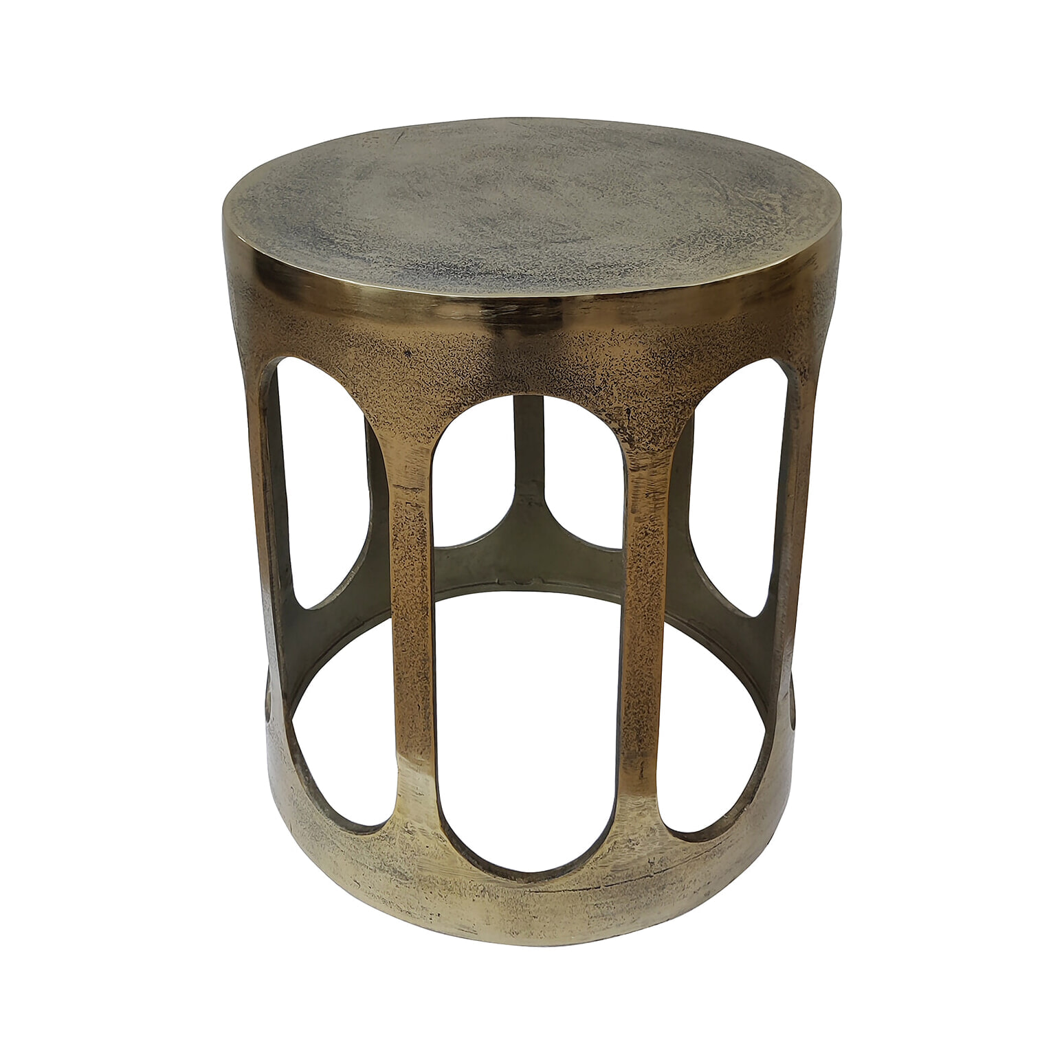 Richmond Ronde Bijzettafel Du Pont 45cm - Brushed Gold | Richmond Interiors