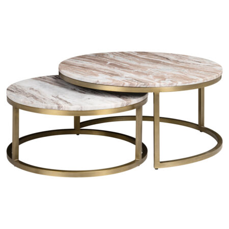 Richmond Salontafel Bottega Marmer - Blush Beige