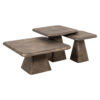 Richmond Salontafel Marlie Set van 3 stuks - Goud - Vierkant | Richmond Interiors