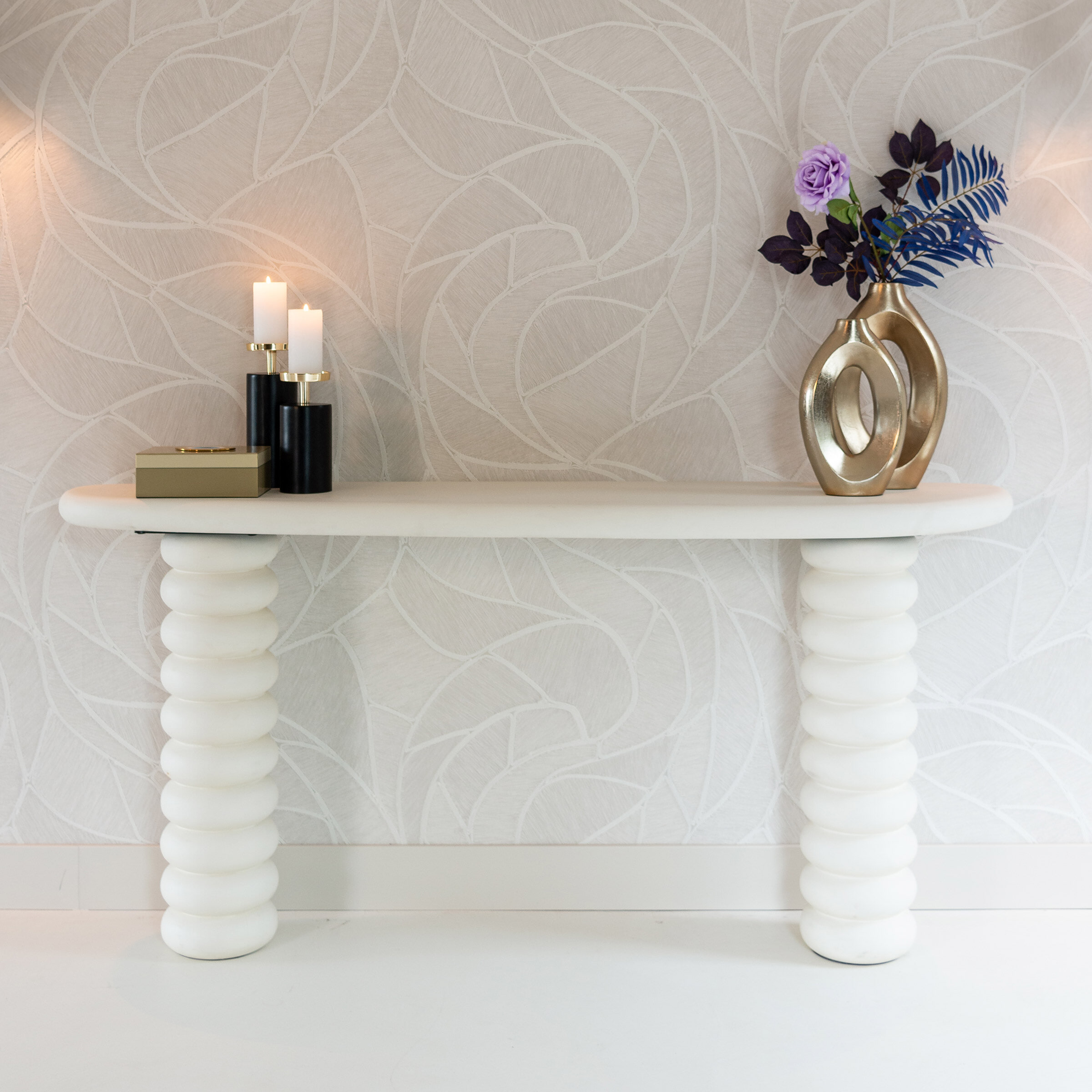 Richmond Sidetable Bloomstone 170 x 40cm - Wit | Richmond Interiors