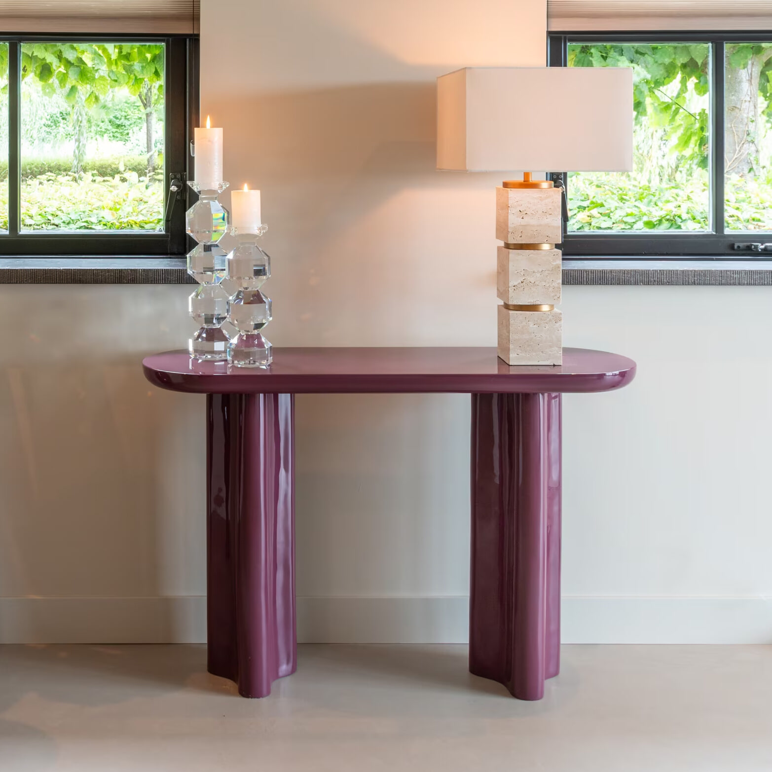 Richmond Sidetable Sunny 120cm - Burgundy | Richmond Interiors