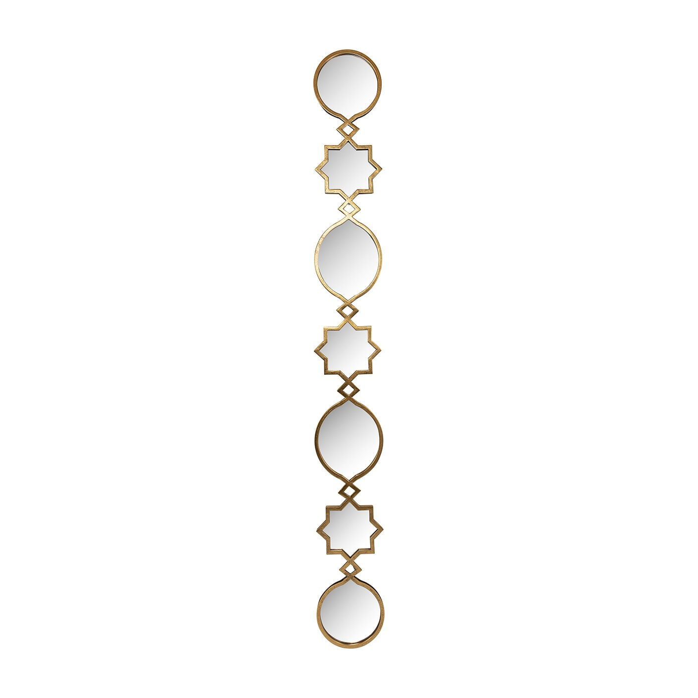 Richmond Spiegel Babice 227 x 26cm - Goud - Passpiegel | Richmond Interiors