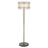 Richmond Vloerlamp Feline Glas en Antique Brass