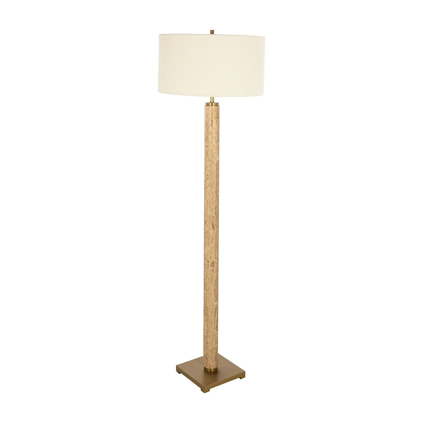 Richmond Vloerlamp Lorén Marmer en Bouclé - Wit | Richmond Interiors