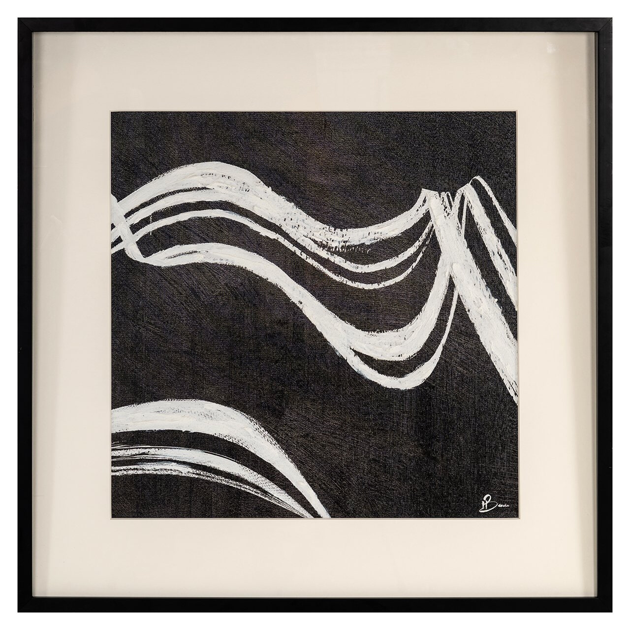 Richmond Wall Art Jozy 80 x 80cm - Zwart | Richmond Interiors