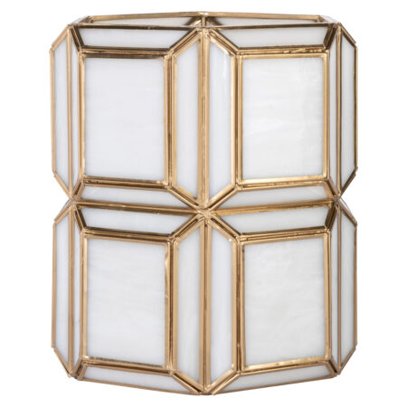 Richmond Windlicht Ariana brass antique small - Goud