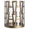 Richmond Windlicht Shandy brass antique 27cm - Goud
