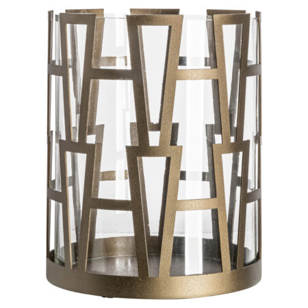 Richmond Windlicht Shandy brass antique 27cm - Goud