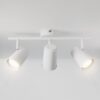 Riga - LED plafondlamp - 12 Watt 1035 Lumen - 3 spots - 4000K Neutraal wit - Draaibaar en dimbaar - GU10 - Kantelbaar - Plafondspot - IP20 Voor binnen - Wit | HOFTRONIC