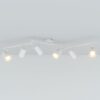 Riga - LED plafondlamp - 30 Watt 2345 lumen - 6 spots - 2700K Warm wit - Draaibaar en dimbaar - GU10 - Kantelbaar - Plafondspot - IP20 Voor binnen - Wit | HOFTRONIC