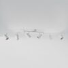 Riga - LED plafondlamp - 6 spots - Draaibaar en dimbaar - GU10 - Kantelbaar - Plafondspot - IP20 voor binnen - Wit | HOFTRONIC