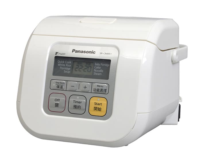 Rijstkoker 500ml - Panasonic SR-CM051 - Compact Wit Design | Tokyo Design Studio