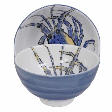 Rijstkom met Kreeftmotief - Tokyo Design Studio - Seafood Collectie - 300ml - 11.2 x 7.2cm | Tokyo Design Studio
