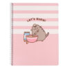 Ringband A4 notebook ruitjes | Pusheen