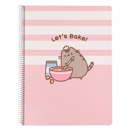 Ringband A4 notebook ruitjes | Pusheen
