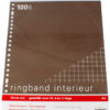 Ringbandnterieur A4 23R geruit 10mm 100 | Merkloos