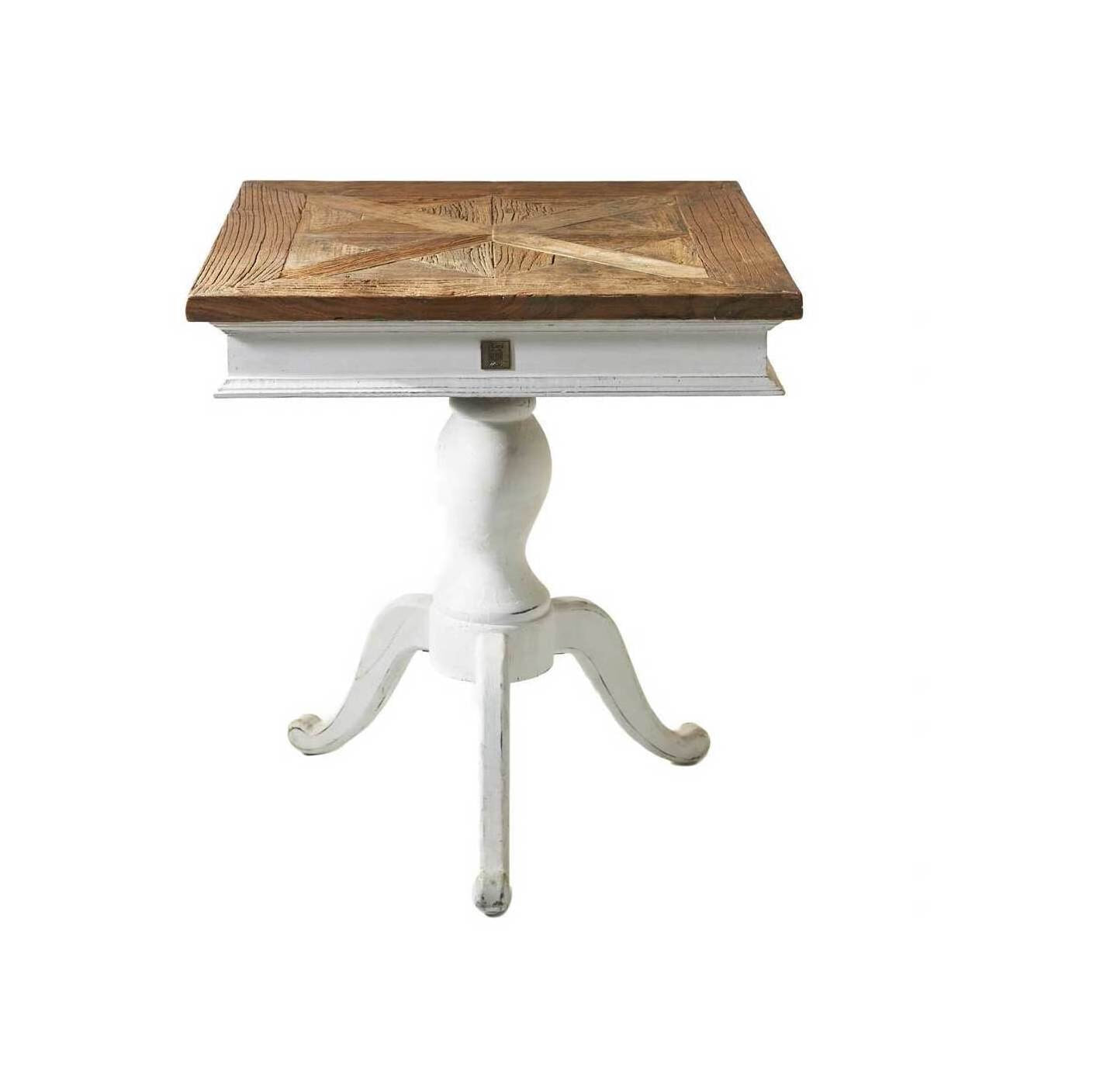 Rivièra Maison Bistrotafel Chateau Belvedère 70 x 70cm - Wit - Vierkant | Rivièra Maison