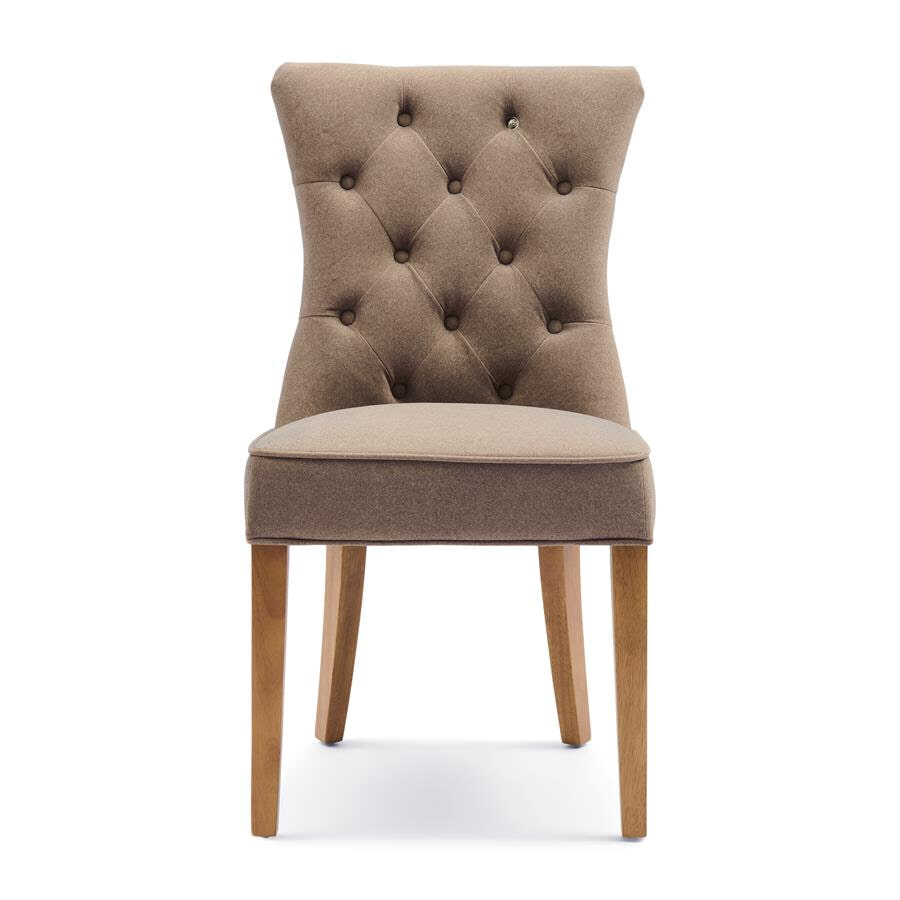 Rivièra Maison Eetkamerstoel Balmoral Mohair - Truffle | Rivièra Maison