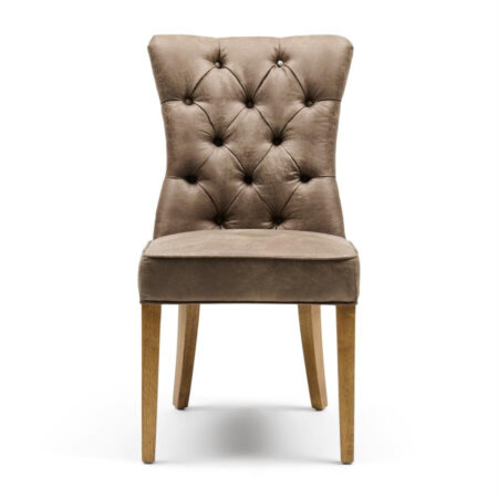 Rivièra Maison Eetkamerstoel Balmoral Pellini Leder - Coffee | Rivièra Maison