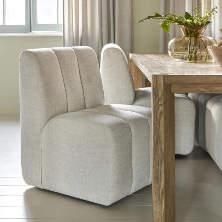 Rivièra Maison Eetkamerstoel Dazzle Rich Tweed - Antique White | Rivièra Maison