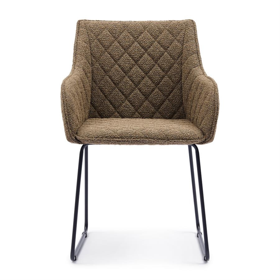 Rivièra Maison Eetkamerstoel Frisco Drive Bouclé - Classic Brown | Rivièra Maison