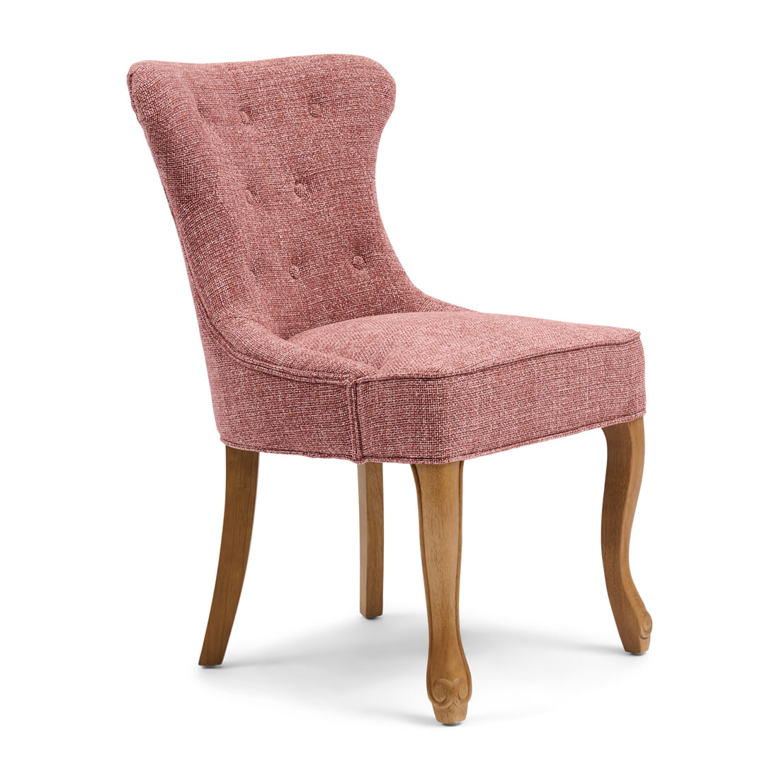 Rivièra Maison Eetkamerstoel George Chenille Jacquard - Coral Pink | Rivièra Maison