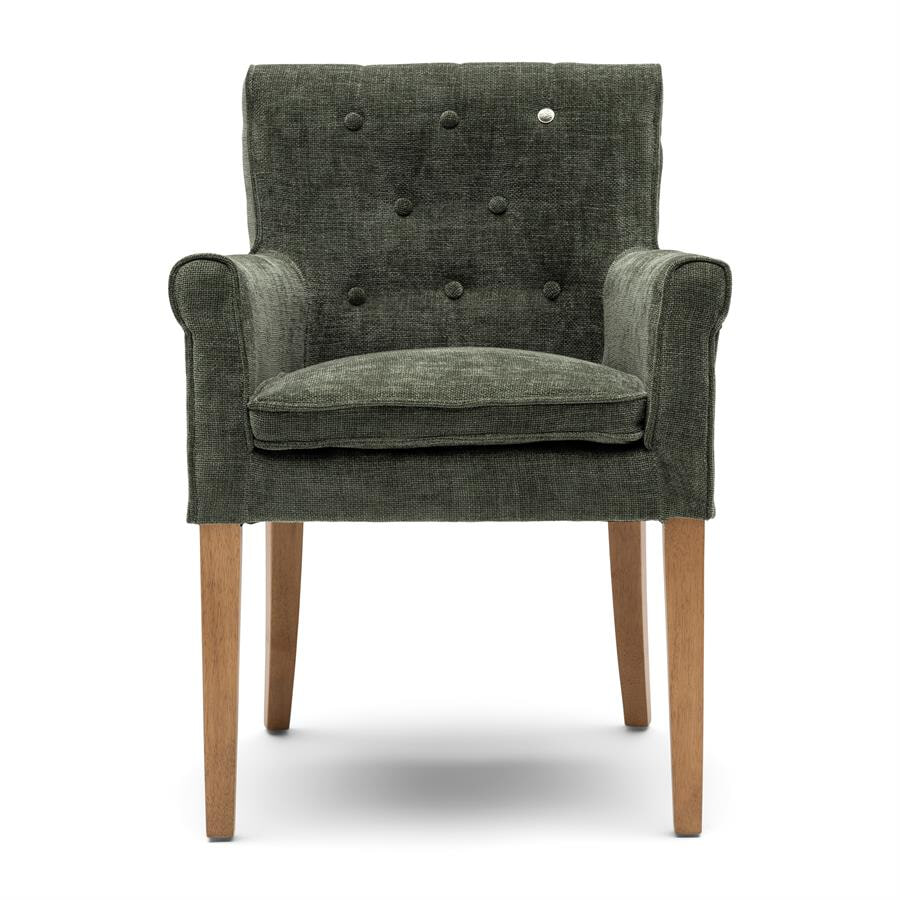 Rivièra Maison Eetkamerstoel La Scala Weave - Italian Olive | Rivièra Maison