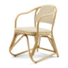 Rivièra Maison Eetkamerstoel Nassau Beach Stof en rattan - Naturel | Rivièra Maison