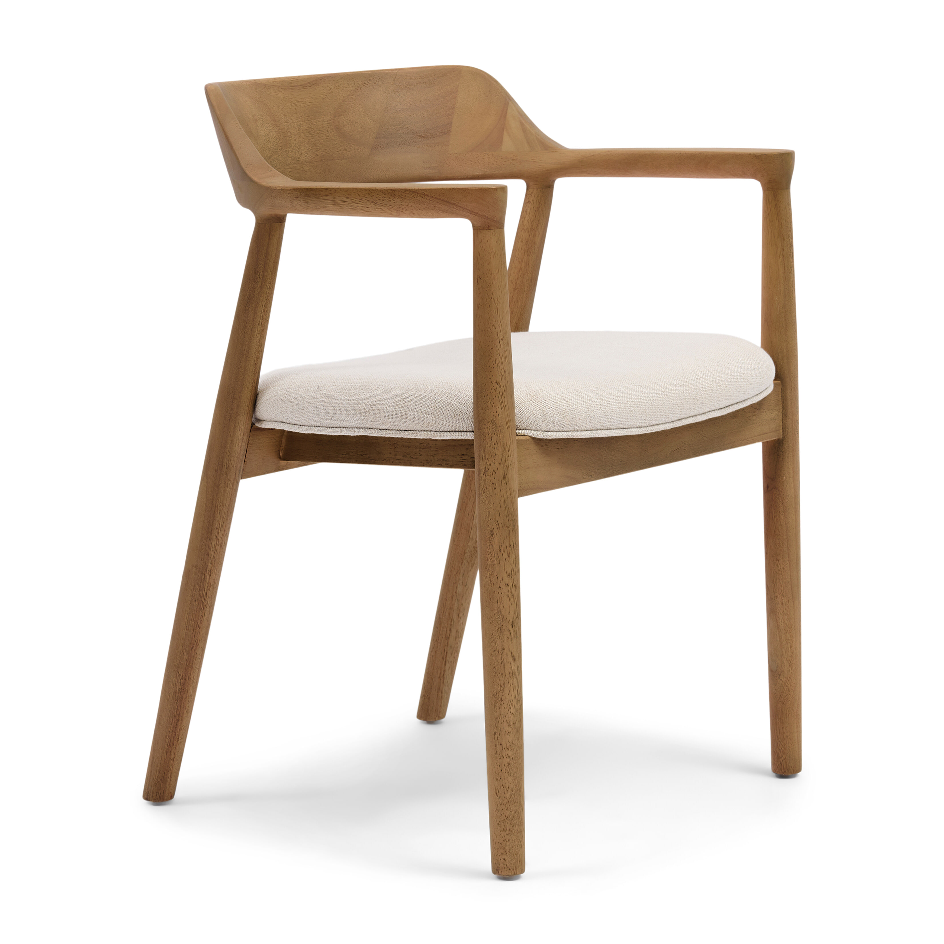 Rivièra Maison Eetkamerstoel Puglia Hout en stof - Fabulous Flax | Rivièra Maison