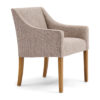Rivièra Maison Eetkamerstoel Savile Row Chenille Jacquard - Bright Taupe | Rivièra Maison