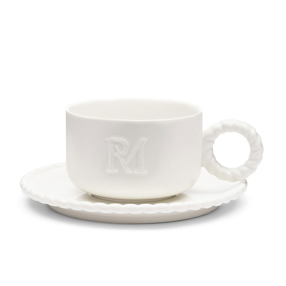Riviera Maison Elegant Twist kop en schotel | Riviera Maison